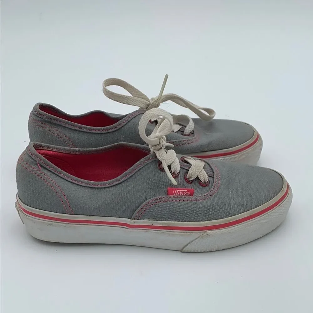 Vans Kids Sneakers Gray and Pink